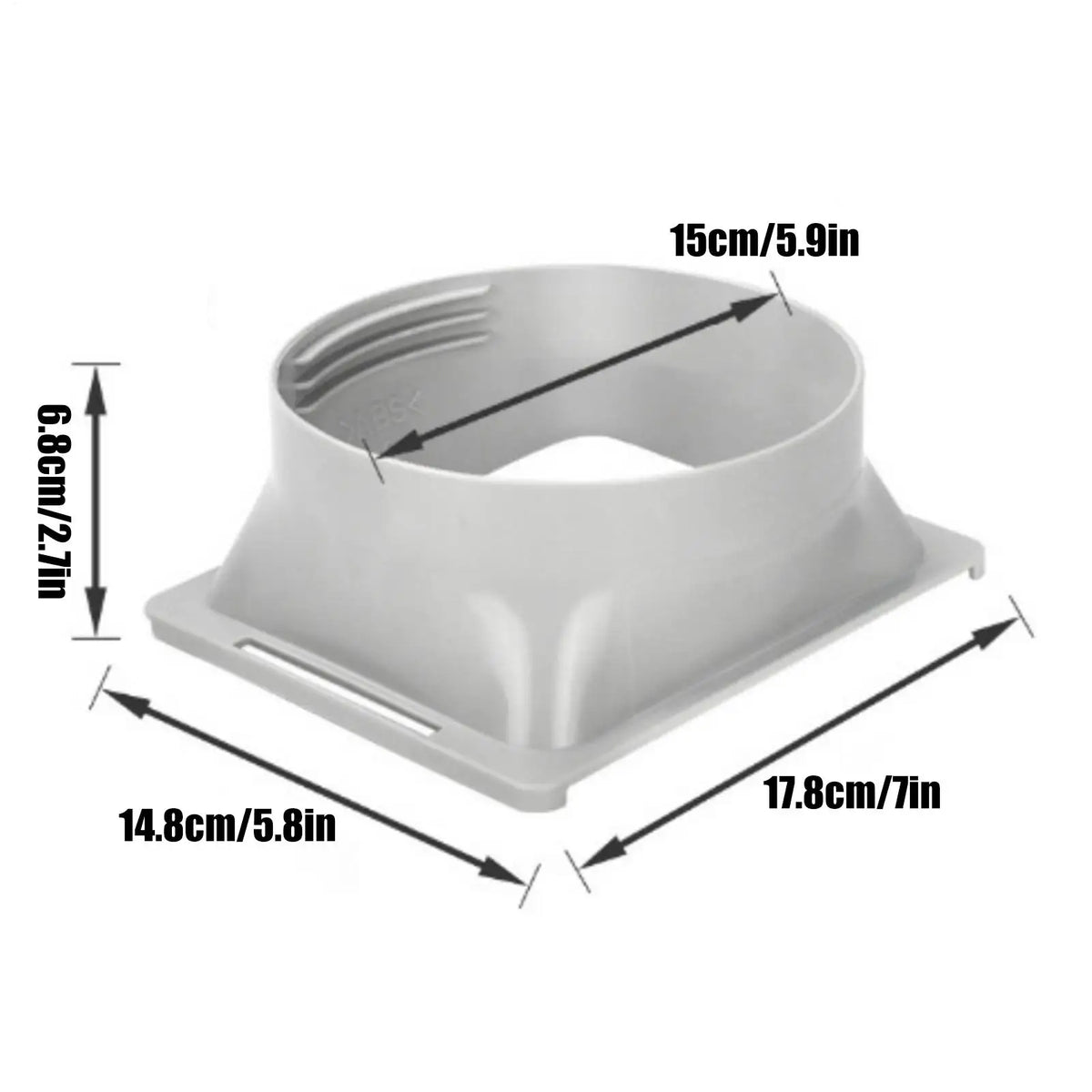 5.9" Portable AC Exhaust Hose Connector Window Vent Adapter AC Vent Adapter Axl