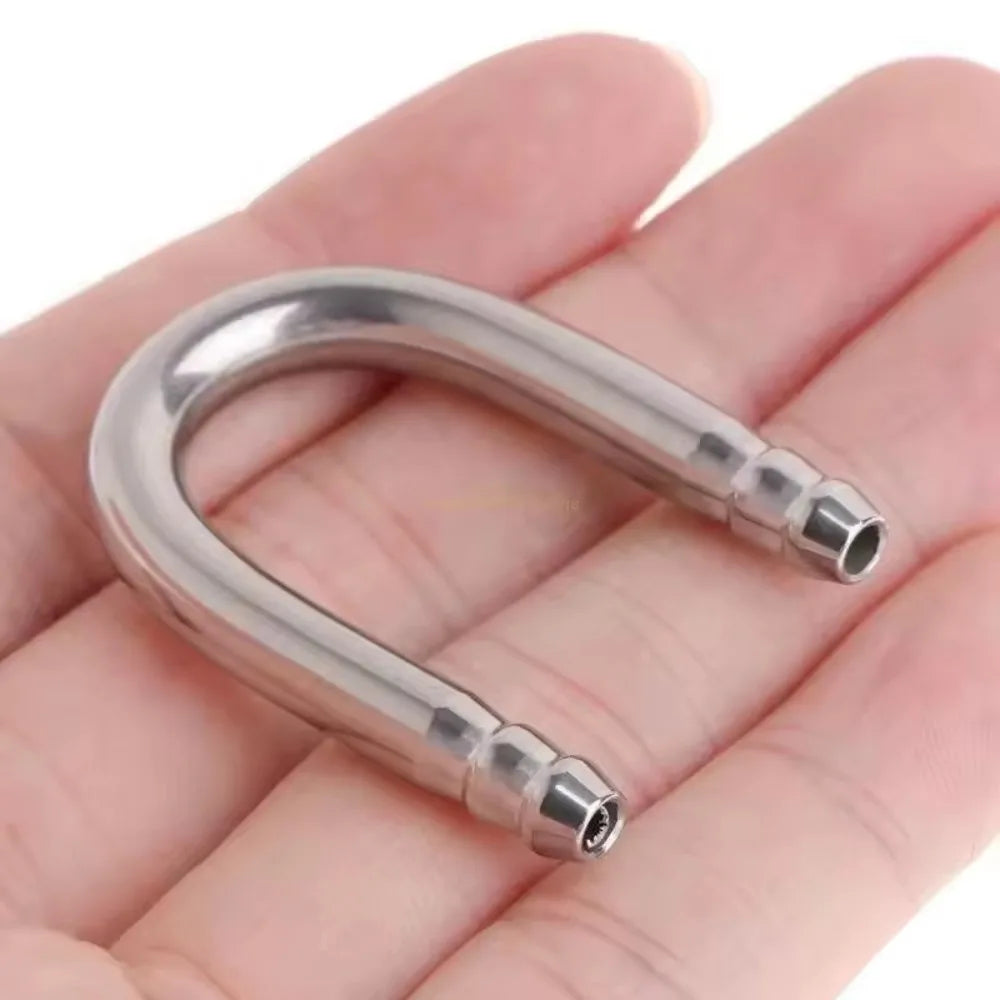 U-Shape Stainless Steel Aquarium CO2 & Air Tube Connector Aquarium Tube Connector Axl