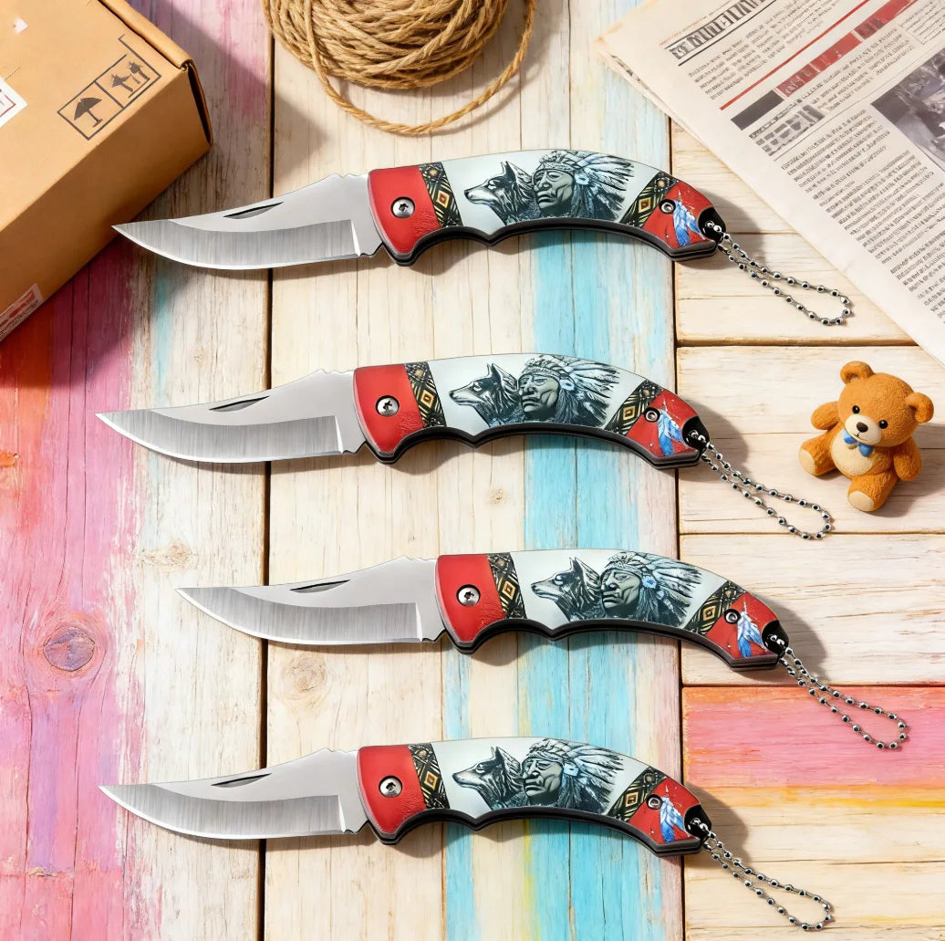 Multifunctional Folding Knife – EDC Camping & Fishing Utility Folding Pocket Knife Axl Pocket Knife-4PCS