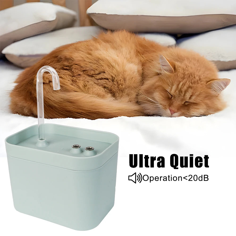 1.5L Electric Cat Water Fountain – Auto Filter & Silent Pump Pet Water Fountain Axl