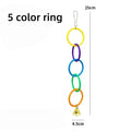 Colorful Hanging Ring Toy for Birds – Cage Swing & Climb Bird Cage Toy Axl 5 color ring