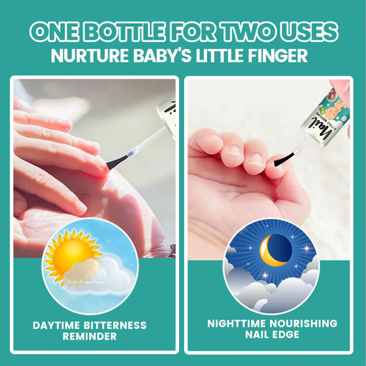 Bitter Nail Biting Polish 10ml – Hydrating Nail Strengthener Nail Biting Polish Axl