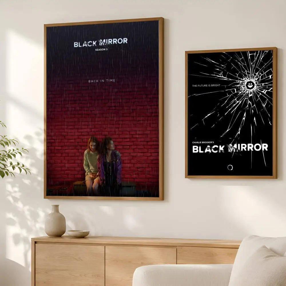 Black Mirror Self-Stick HD PVC Wall Poster – Waterproof Decor Wall Art Poster Axl