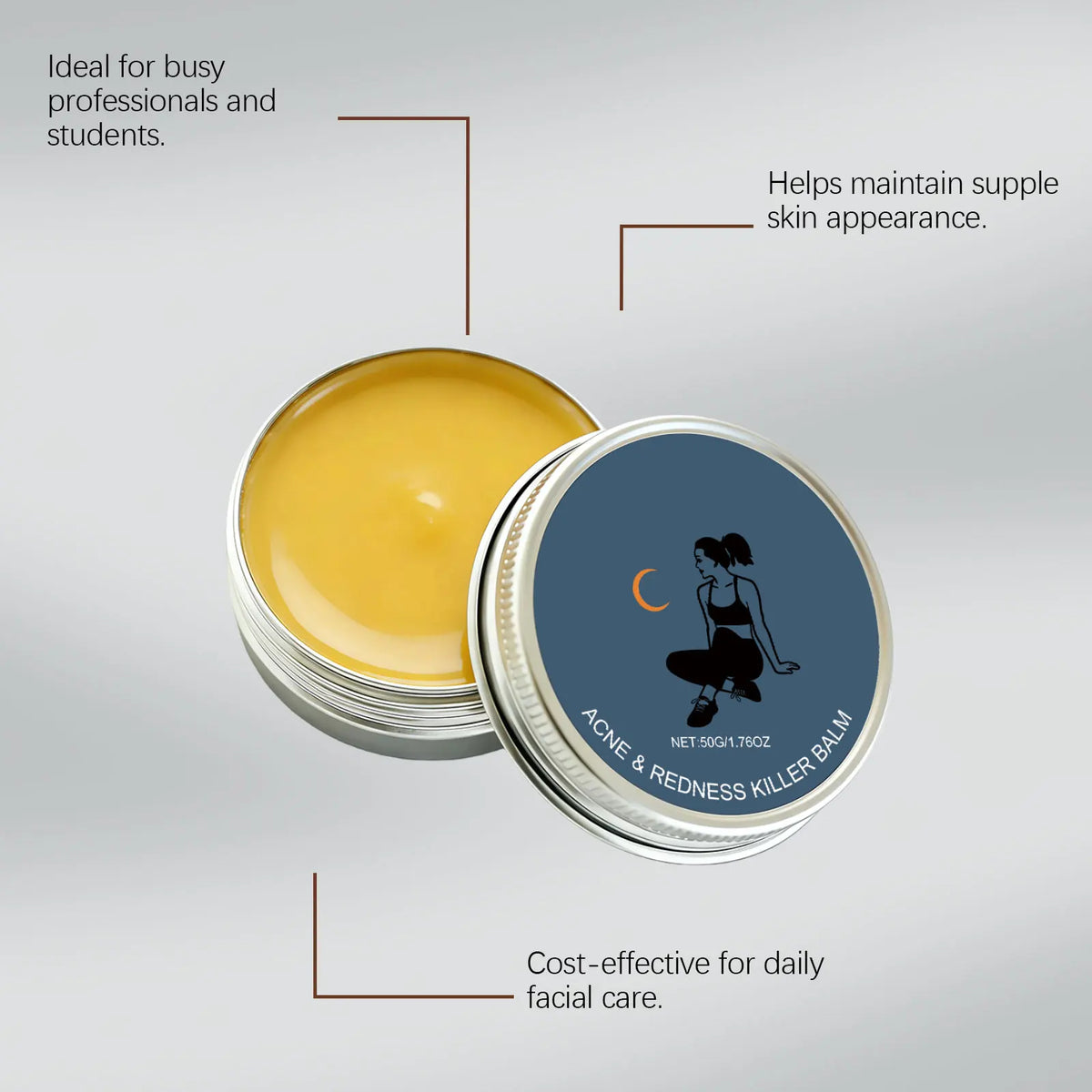 6-in-1 Face Balm Cream – Oil Control, Pores & Glow 50g Face Moisturizer Cream Axl