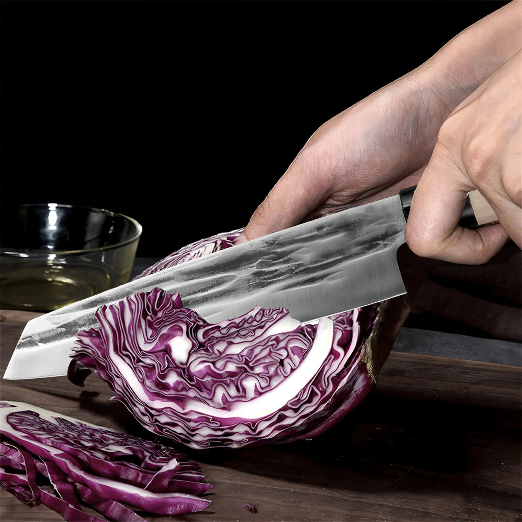 Kiritsuke Knife – Steel Sashimi & Meat Slicing Knife 20cm Kitchen Slicing Knife Axl