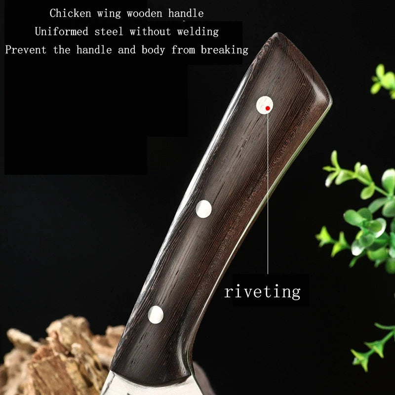Japanese Forged Stainless Steel Chef Knife – Wood Handle Chef Knife Axl