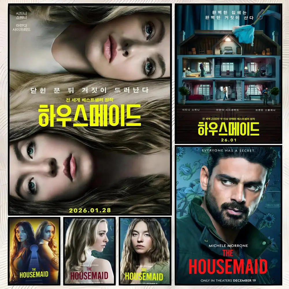 The Housemaid Movie Poster – Self-Stick HD PVC Wall Art Wall Art Poster Axl