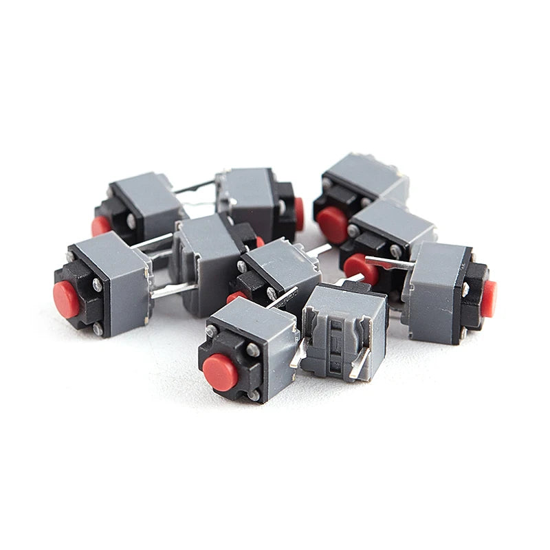 Kailh Silent Micro Switch 6×6×7.3mm – 10 Pack Mouse Buttons Silent Micro Switch Axl