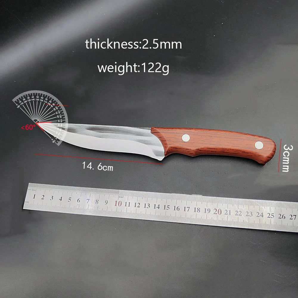 Stainless Steel Boning Knife with Sheath | 14.6cm Sharp Blade Boning Knife Axl