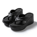 Women's EVA Wedge Platform Flip Flops – Beach Sandals Wedge Platform Sandals Axl 36-37 black
