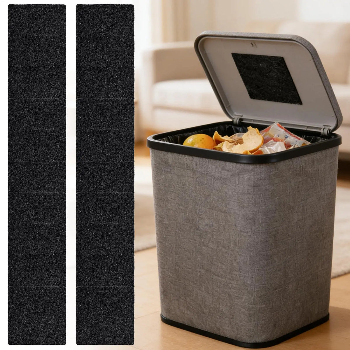 Activated Charcoal Trash Can Odor Absorber Filters 20 Pack Charcoal Odor Filter Axl