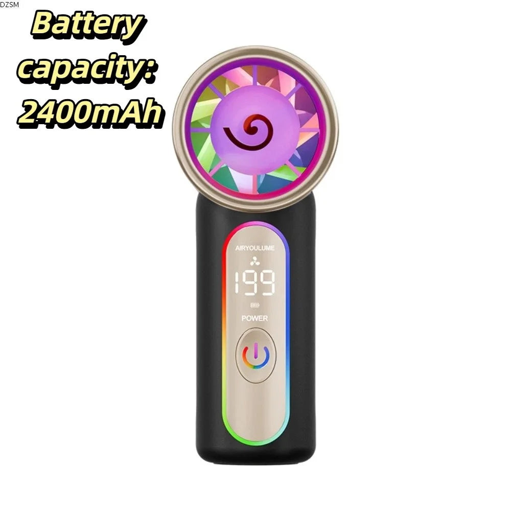 Mini Turbo Handheld Fan – USB Rechargeable Portable Fan Handheld Portable Fan Axl