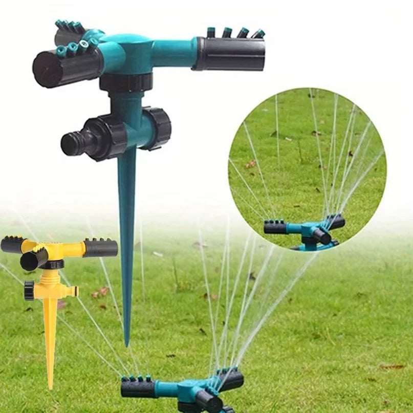 360° Rotating Lawn Sprinkler – Ground Spike Garden Irrigation Garden Sprinkler Axl