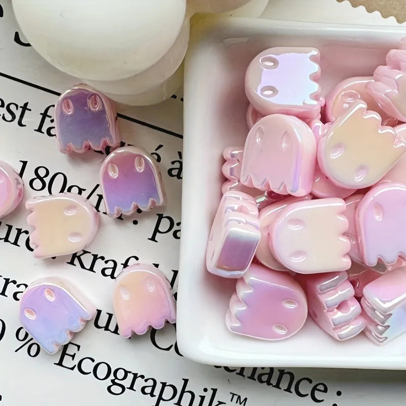 20pcs Acrylic Ghost Beads – DIY Bracelets, Jewelry & Beaded Pens DIY Craft Beads Axl