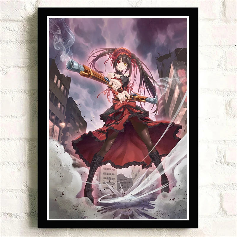 Date A Live Tokisaki Kurumi Anime Poster | Kawaii Wall Art Anime Wall Poster Axl 26 30x20cm