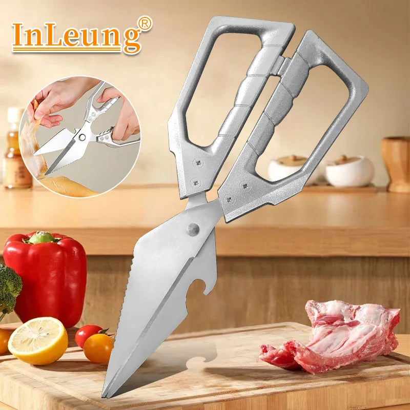 Multi-Purpose Kitchen Scissors – Sharp Stainless Steel Shears Kitchen Scissors Axl