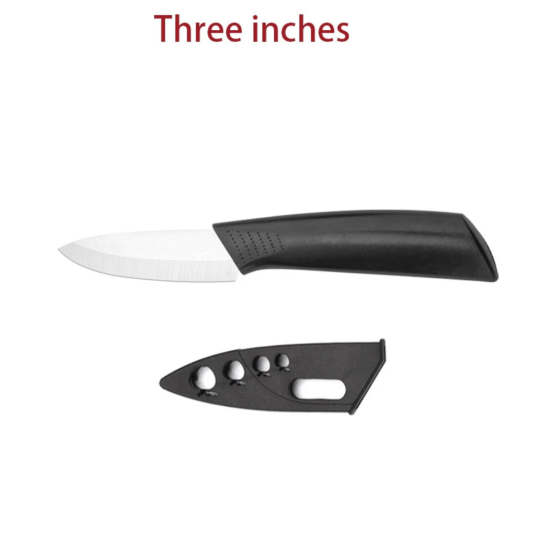 Ceramic Paring Knife Set 3" 4" 5" – Non-Slip Fruit Kitchen Ceramic Paring Knife Axl 1pcs A