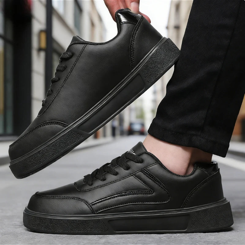 Women's Black Platform Sneakers – Non-Slip Walking Shoes Platform Sneakers Axl