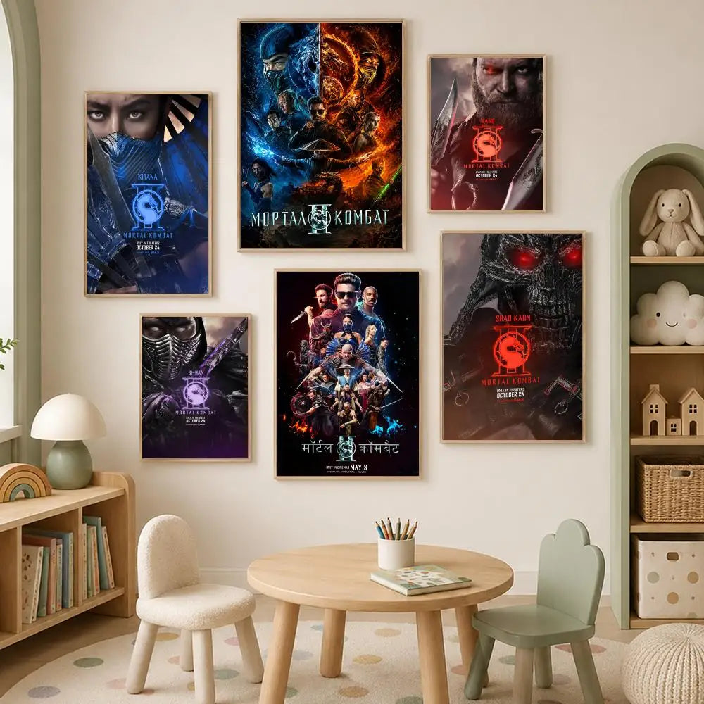 Mortal Kombat HD PVC Wall Poster – Self-Stick & Waterproof PVC Wall Poster Axl