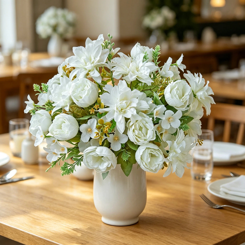 Silk Dahlia Peony Artificial Flowers – Wedding & Home Décor Artificial Silk Flowers Axl