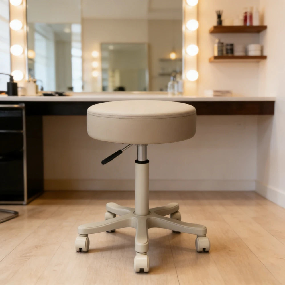 Lifting Rotating Salon Stool with Wheels | Barber & Manicure Salon Stool Axl
