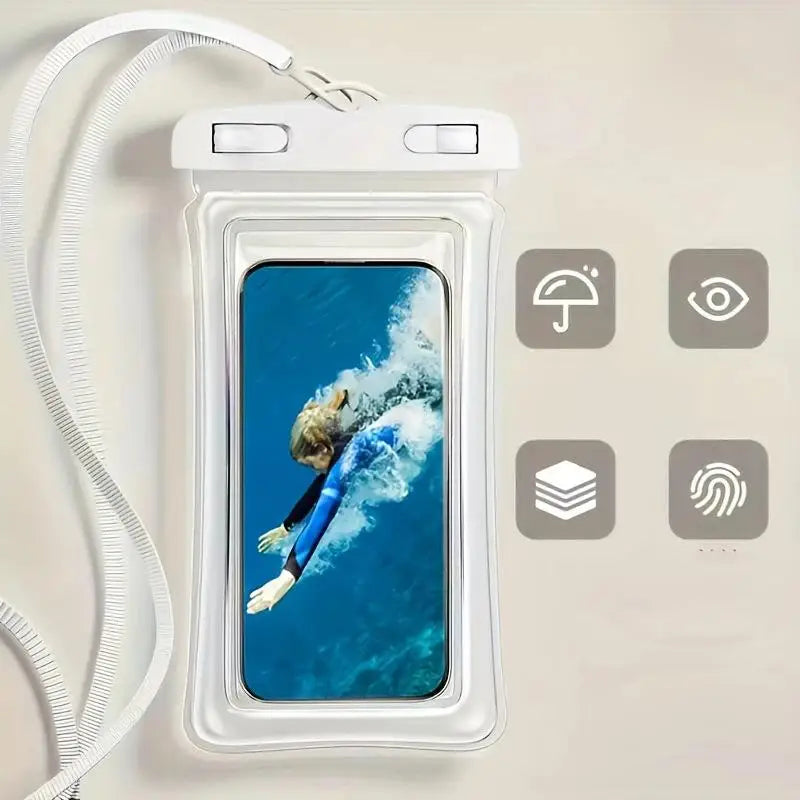 Universal Waterproof Phone Pouch – Touch Screen Dry Bag Waterproof Phone Pouch Axl A2 one size