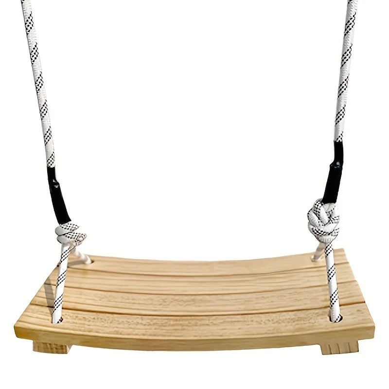 Solid Wood Hanging Swing Chair – Indoor & Outdoor Porch Swing Hanging Swing Chair Axl