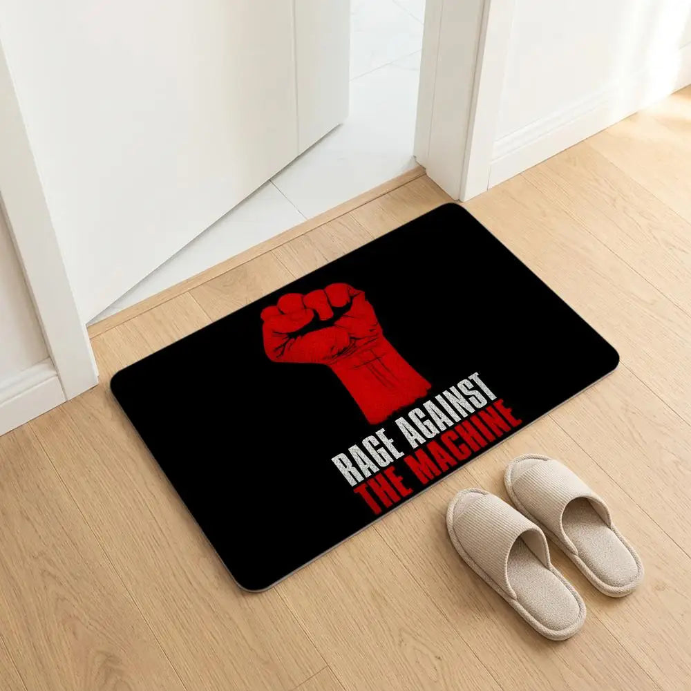 Rage Against the Machine Diatomite Bath Mat | Quick Dry Diatomite Bath Mat Axl White7 50x80cm