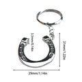 Zinc Alloy Horseshoe Keychain – Good Luck Horse Charm Key Ring Horse Charm Keychain Axl As show