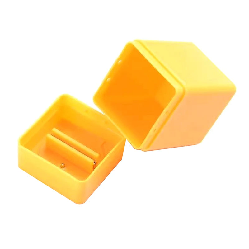 Snap-Off Blade Disposal Storage Box – Safe Cutter Waste Can Blade Disposal Box Axl Yellow