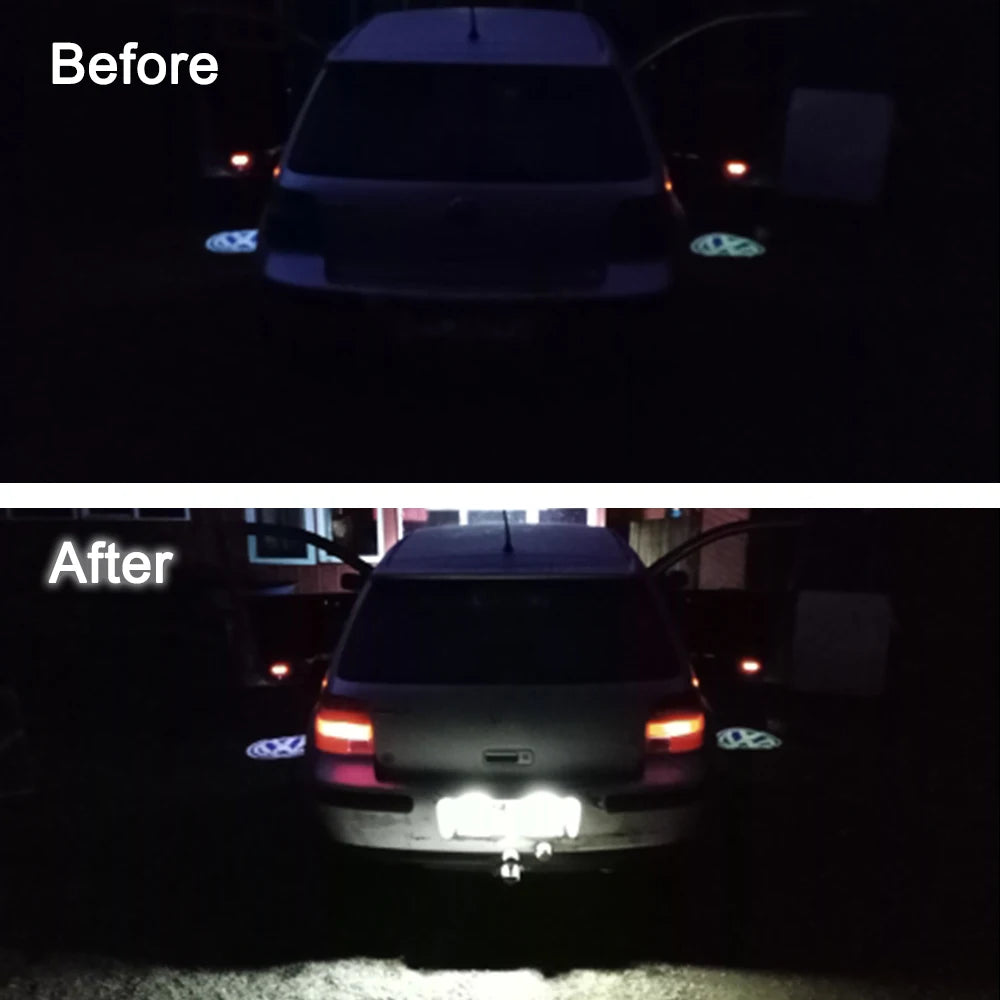 LED License Plate Lights 2-Pack for VW Golf Passat Polo 6500K LED Plate Lights Axl