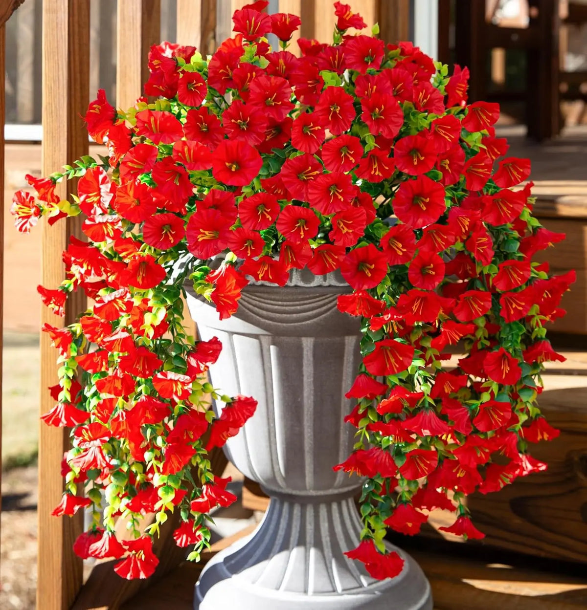 Artificial Morning Glory Vine – Colorful Faux Flower Garland Artificial Flower Vine Axl