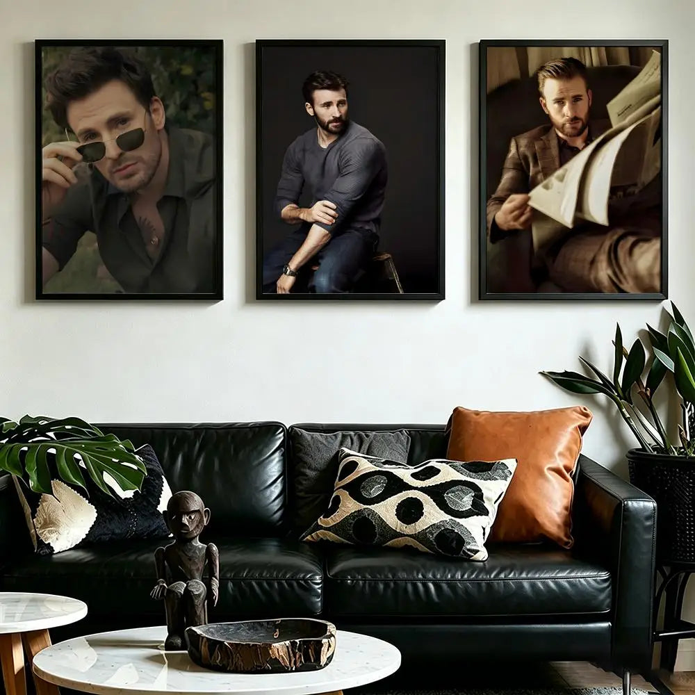 Chris Evans HD Wall Poster – Waterproof Sticky Home Decor Wall Art Poster Axl
