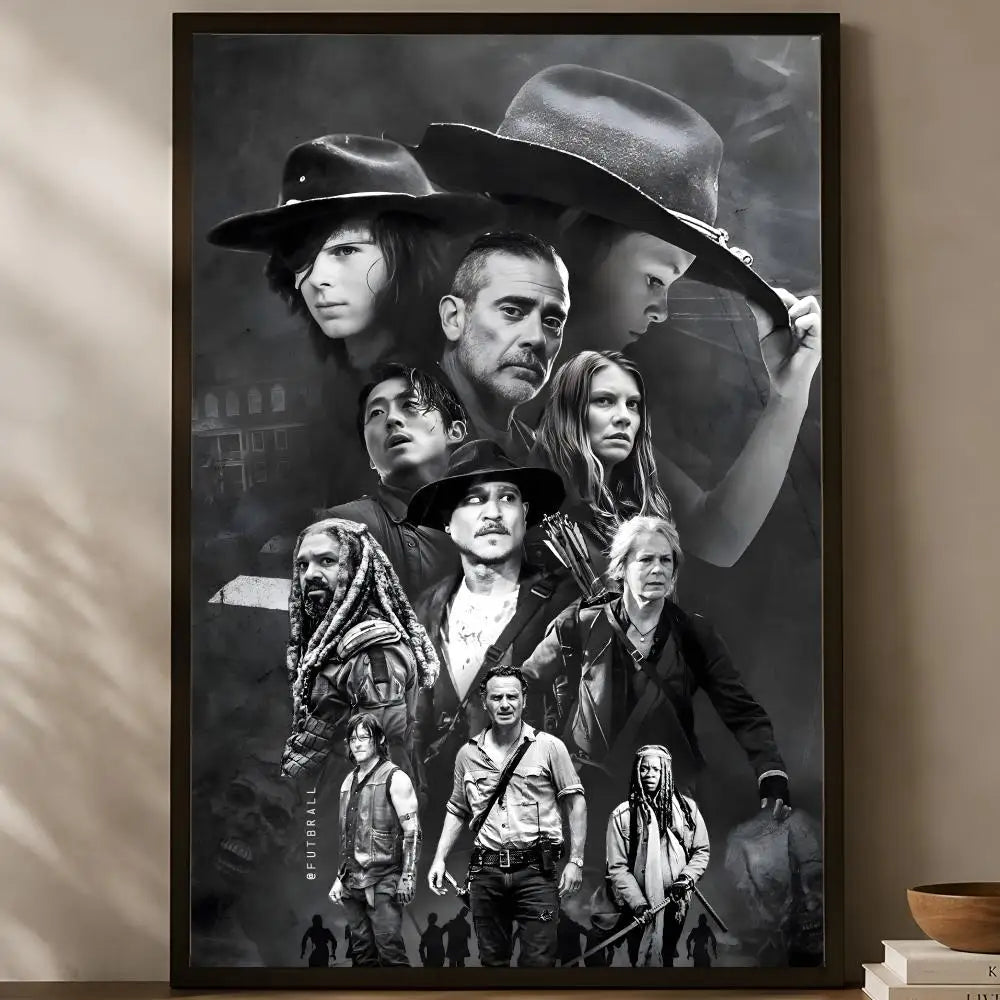 Walking Dead Self-Stick HD PVC Wall Poster – Waterproof Decor Wall Art Poster Axl White25 30X40cmNoframe