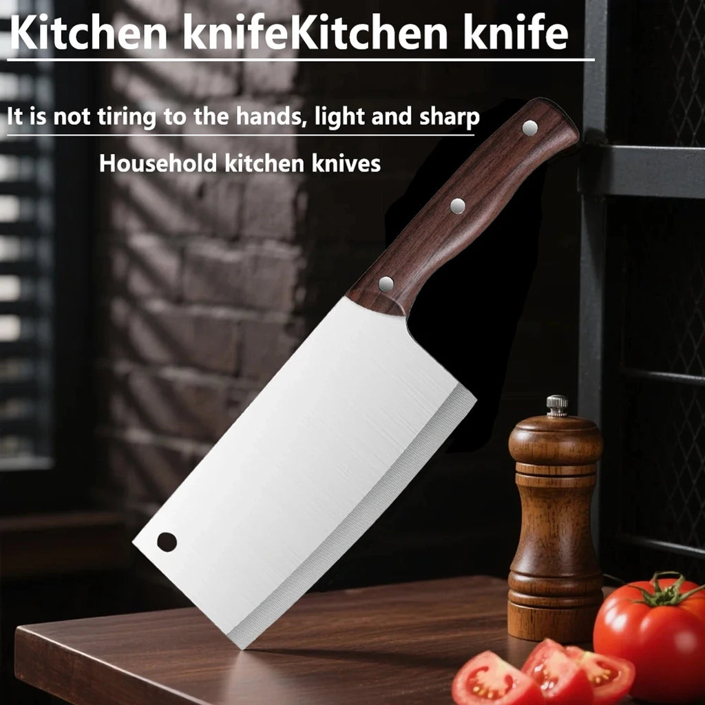Stainless Steel Kitchen Cleaver – Sharp Multipurpose Chef Knife Kitchen Cleaver Knife Axl