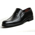 Men's Slip-On Oxford Loafers – Breathable Business Dress Shoes Men's Dress Loafers Axl black 39