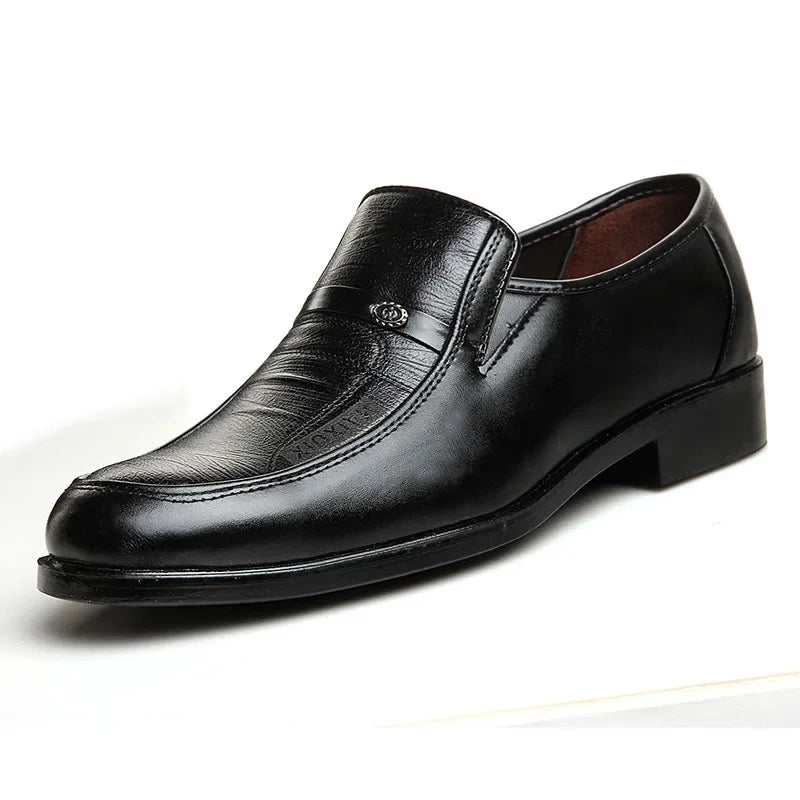 Men's Slip-On Oxford Loafers – Breathable Business Dress Shoes Men's Dress Loafers Axl black 39
