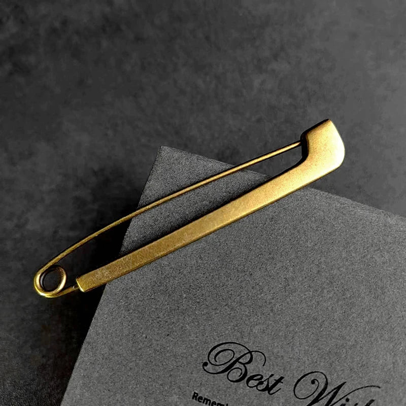 Retro Bronze Large Metal Safety Pins for Clothing & Scarves Metal Safety Pins Axl A6