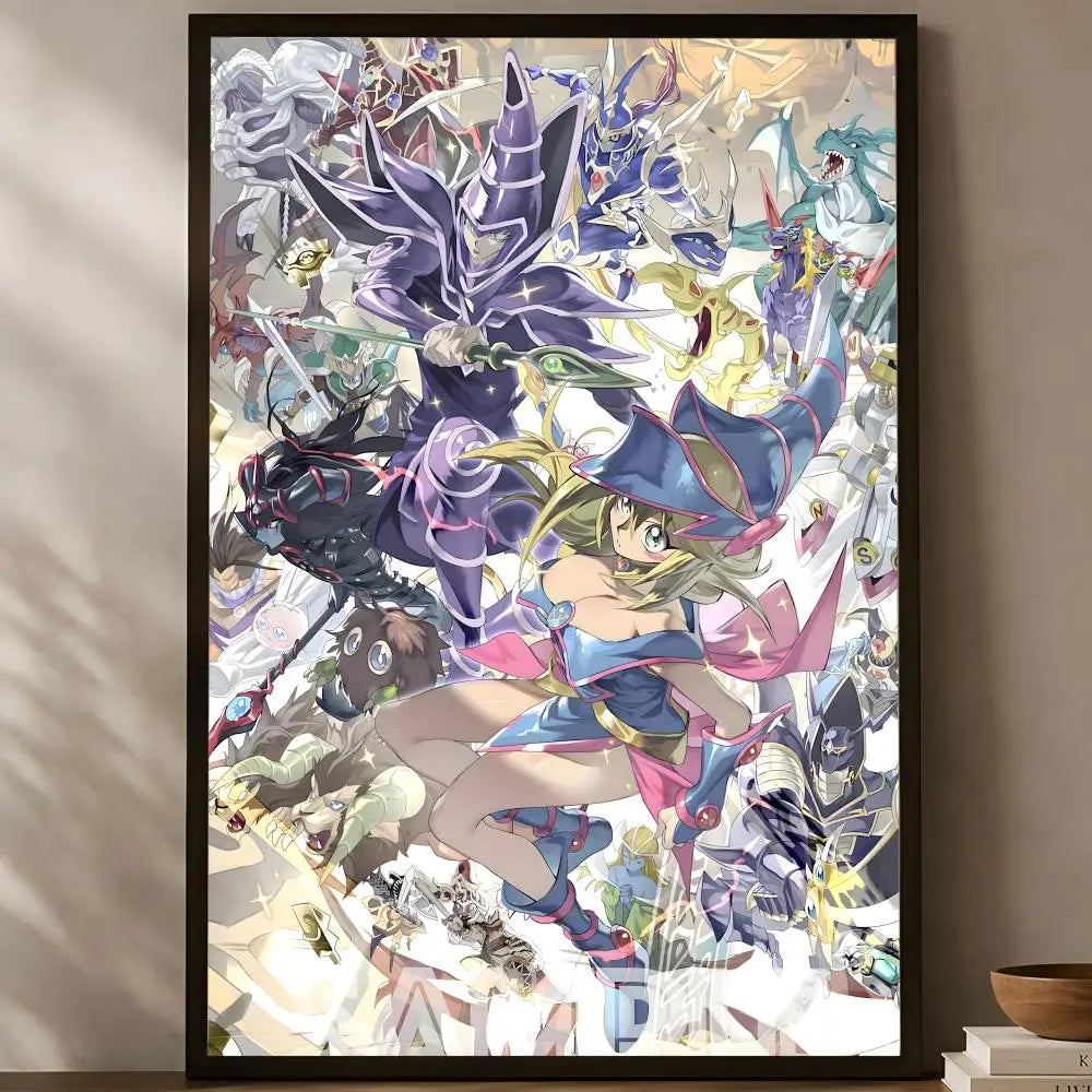 Yu-Gi-Oh Self-Stick HD PVC Wall Poster – Waterproof Home Decor