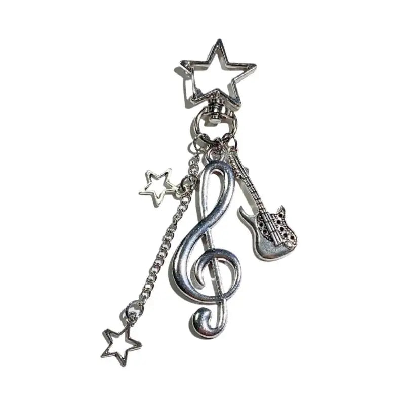 Y2K Musical Notes Guitar Keychain – Bag Charm & Pendant Keychain Bag Charm Axl