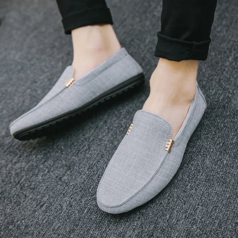 Men's Slip-On Loafers – Soft Sole Casual Flat Shoes Men's Loafers Axl
