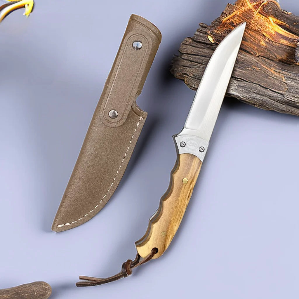 Utility Kitchen Knife – Pakka Wood Handle & Mirror Polish Utility Kitchen Knife Axl