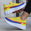 Women's Breathable Mesh Jogging Sneakers – Lightweight Tennis Shoes Women's Athletic Shoes Axl 44 YELLOW