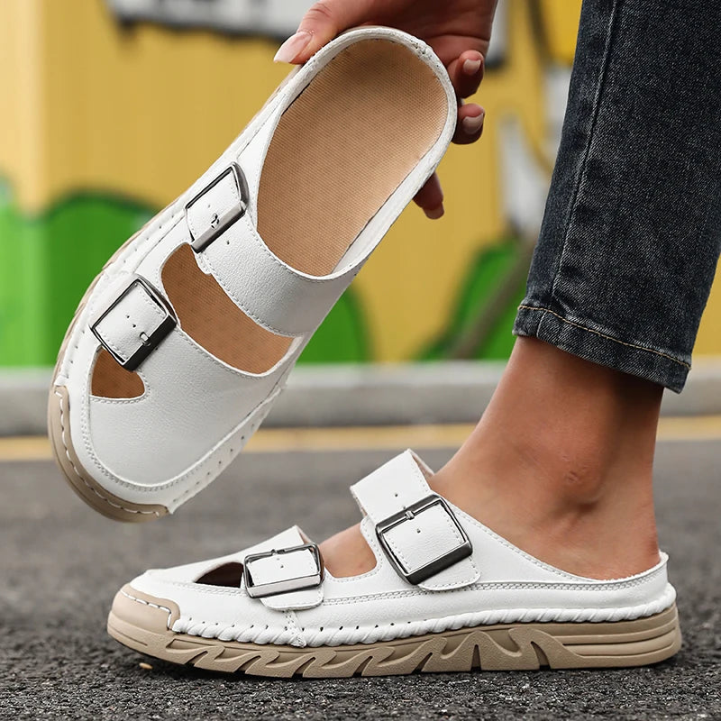 Women's Non-Slip Slip-On Casual Sandal Slippers | Indoor & Outdoor Slip-On Sandal Slippers Axl