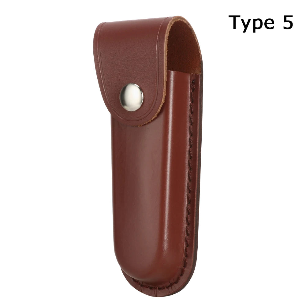 Leather Belt Sheath – Folding Knife & Flashlight Holster Case Knife Belt Sheath Axl 5
