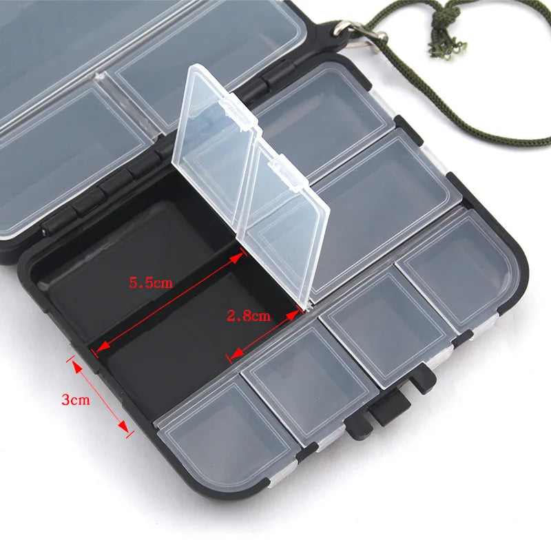 Mini Fishing Tackle Box – Hook, Spoon & Bait Storage Case Fishing Tackle Box Axl