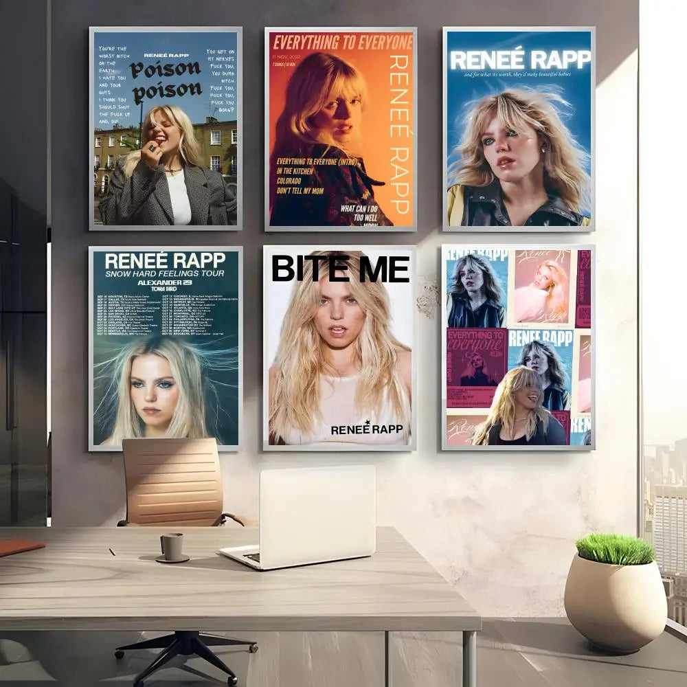 Renee Rapp Self-Adhesive Poster Sticker | Modern Wall Art Wall Art Sticker Axl