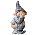 Funny Dwarf Garden Gnome Statue – Resin Novelty Figurine Decor Garden Gnome Statue Axl A
