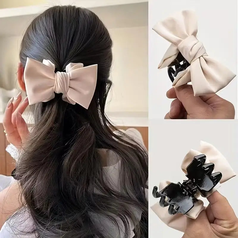 Women's Bow Hair Claw Clip – Elegant Grab Clip for Updos Hair Claw Clip Axl