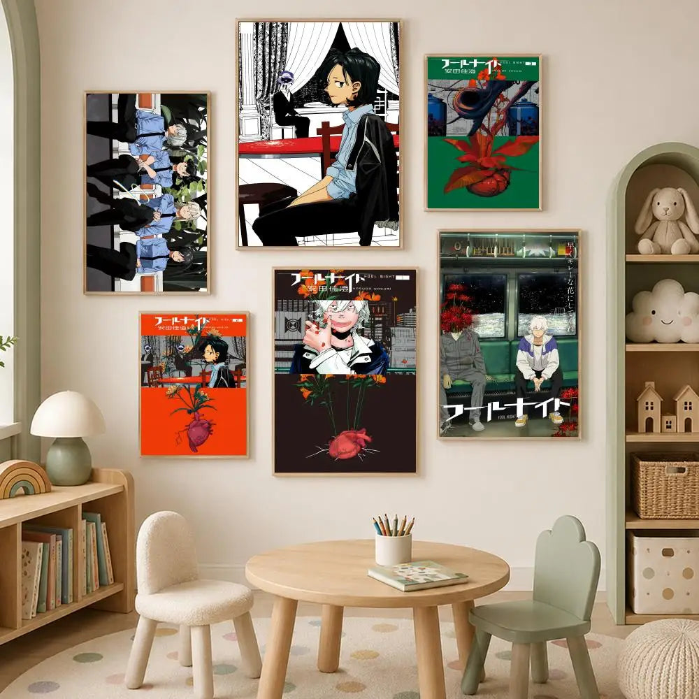 Manga F-Fool Night Self-Stick HD Wall Art Poster | Waterproof Wall Art Poster Axl